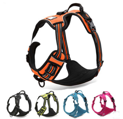 Dog's Adjustable Safety Reflective Nylon Harness Truelove