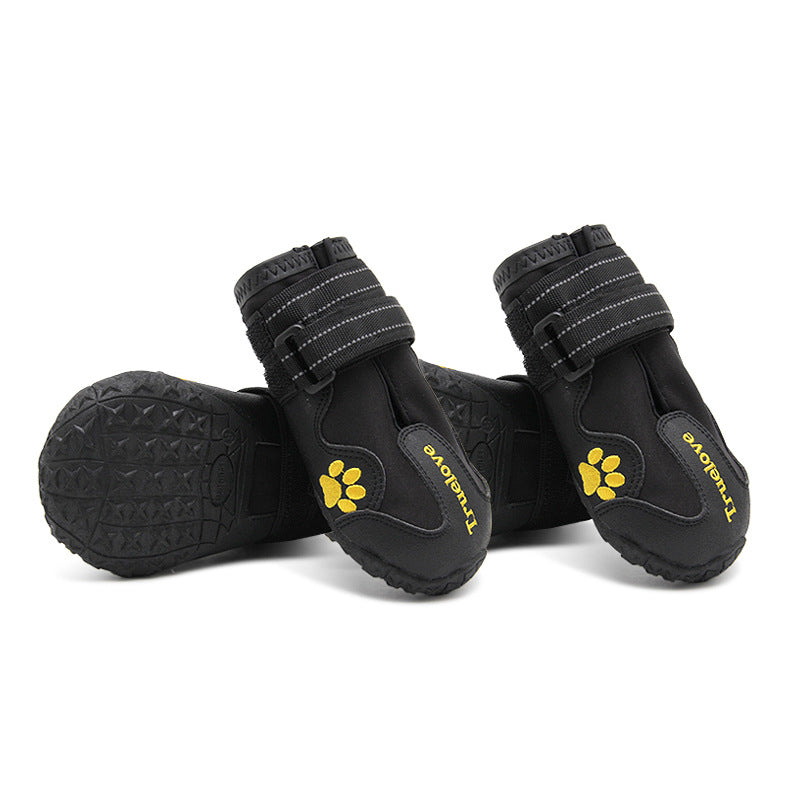 Anti-Slip Dog Shoe with Hook&Loop Design