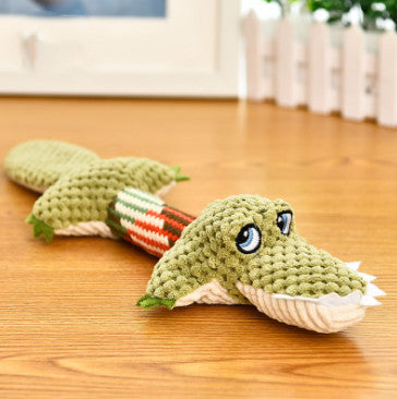 Long-Tailed Squeaky Alligator For Dog