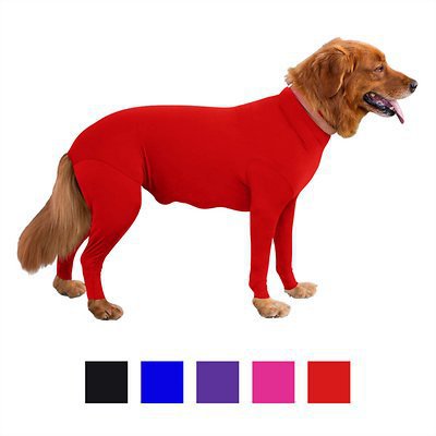 Medium / Large Dog Pajamas - Anti Licking - Ideally Wound Care/Post Surgery Dogs Pajamas, Lightweight Stretchy Fabric.