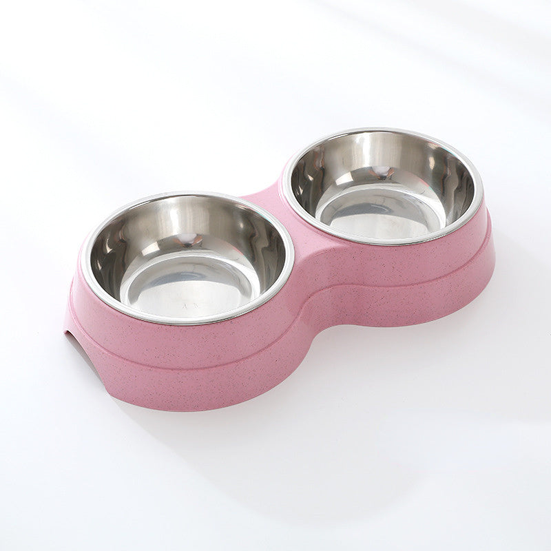 Double Bowl For Dog - Stainless Steel Food and Water Feeder