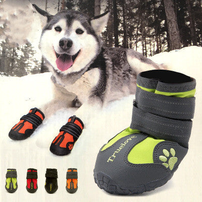 Anti-Slip Dog Shoe with Hook&Loop Design