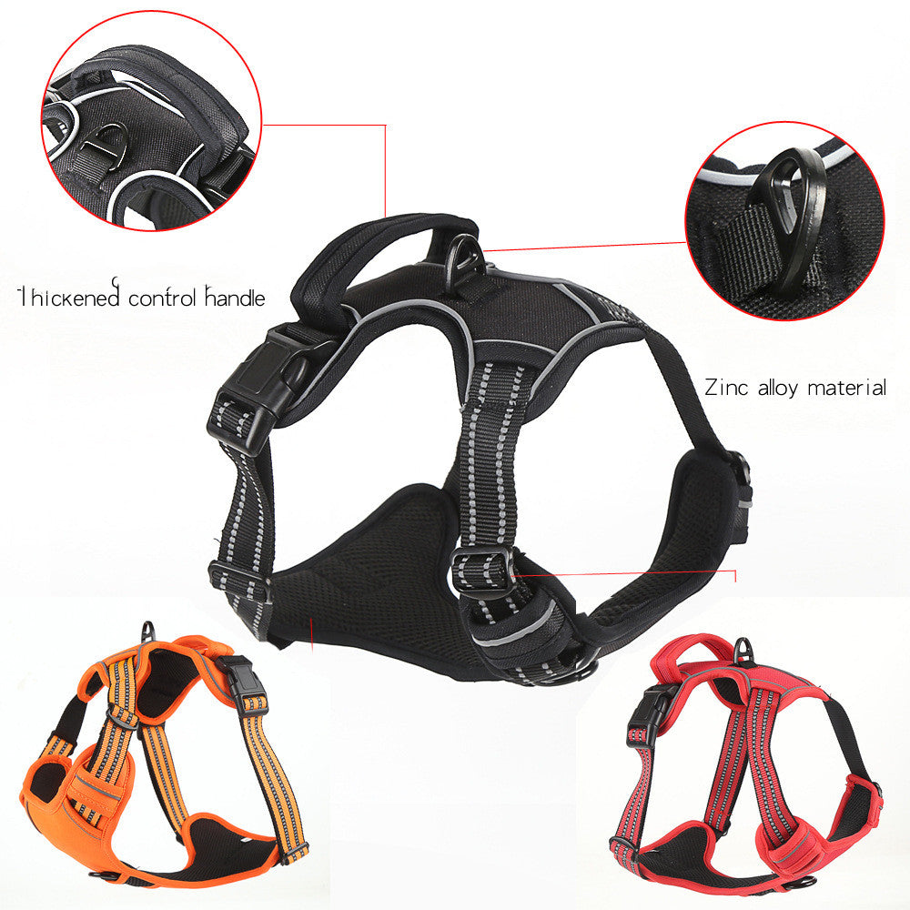 Dog Harness, Safe, Adjustable and Reflective.