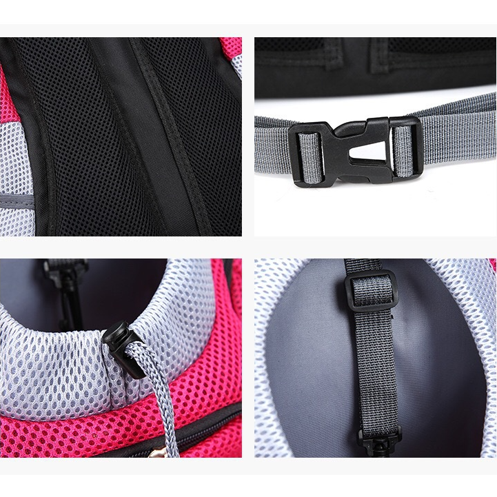 Portable Double Shoulder Backpack Dog Carrier