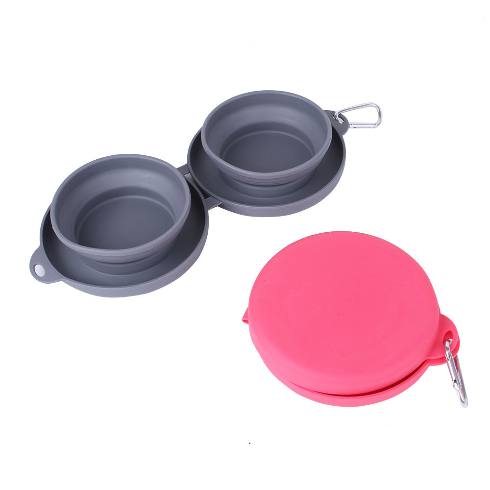 Collapsible Dog Bowls - Portable Silicone Dog Bowls