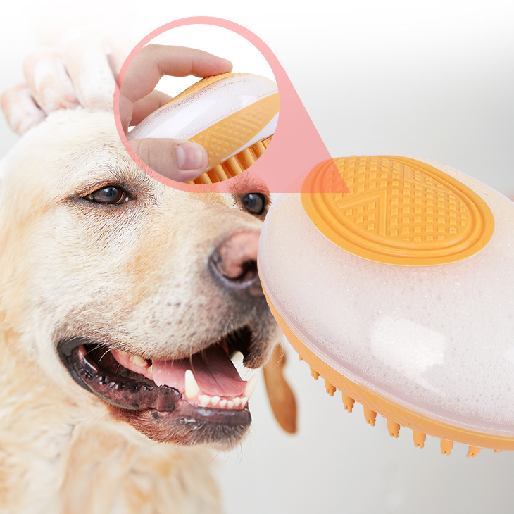 Dog Bath Brush 2-in-1