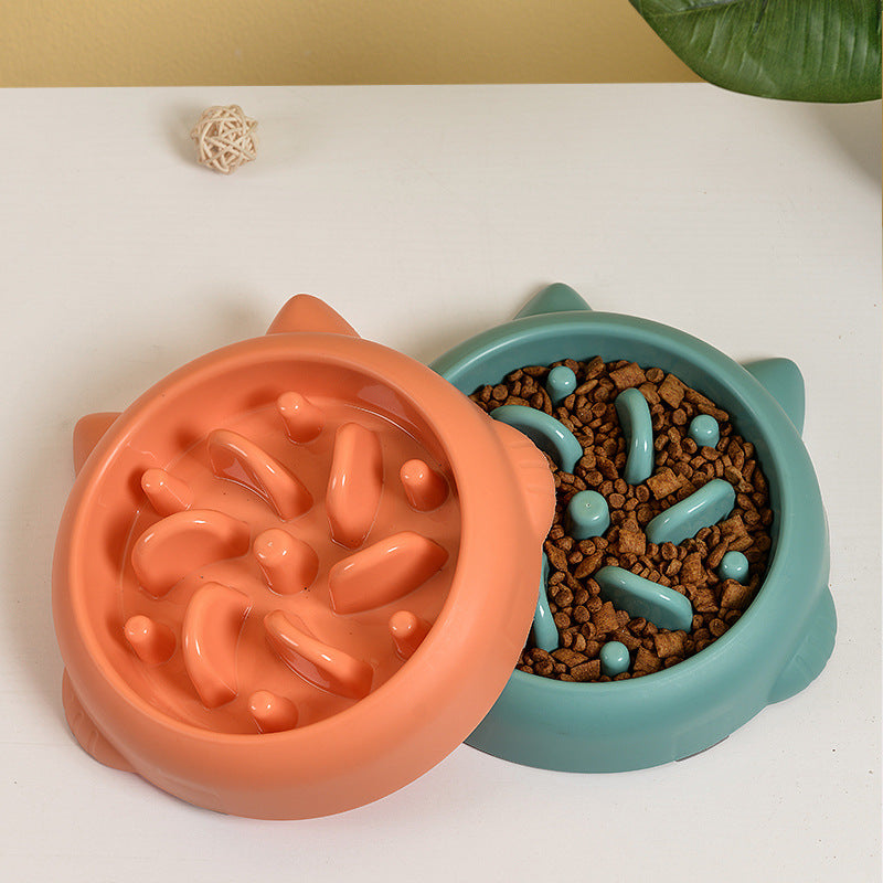 Dog Slow Feeder Bowls - Anti-Choking Slow Feeder Dish Bowl - Home Dog Eating Plate - Anti-Gulping Bowl