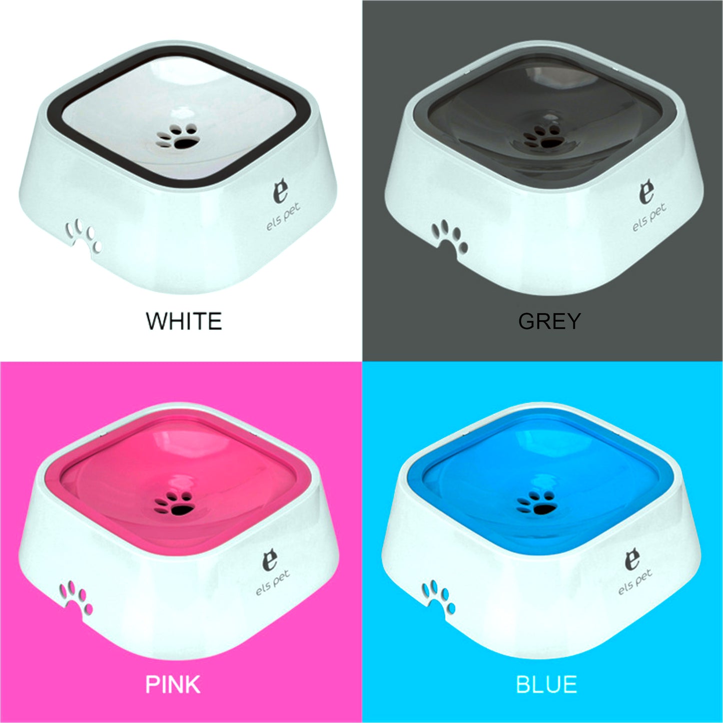 Dog Floating Water Bowl, 1.5L Slow-Down Water Feeder