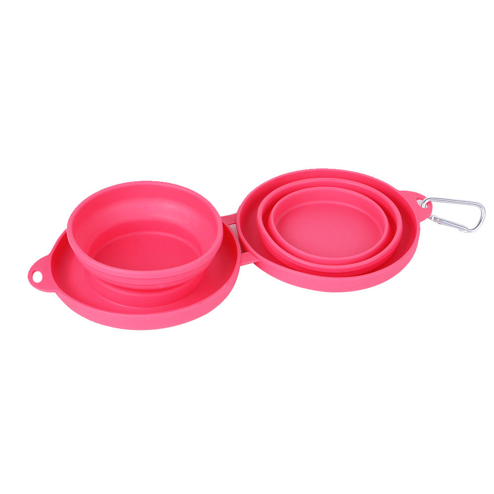 Collapsible Dog Bowls - Portable Silicone Dog Bowls