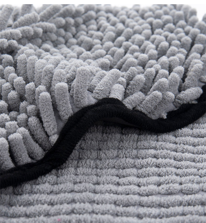 Dog Towel Super Absorbent - Dog Bathrobe Microfiber Bath Towels Quick-Drying.